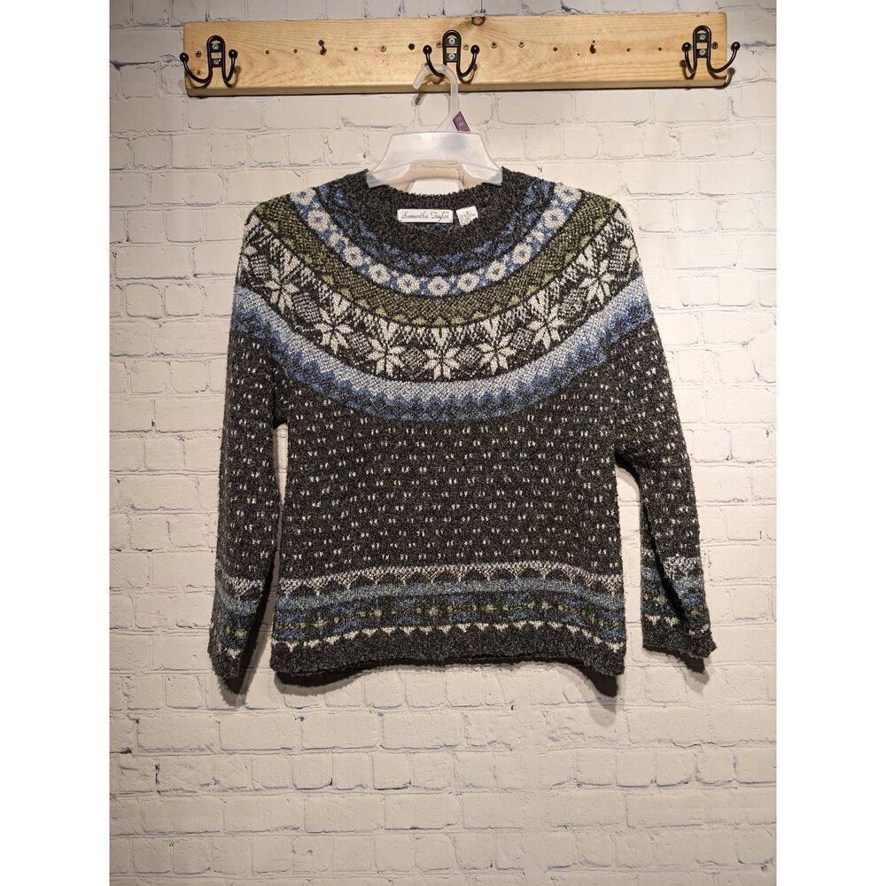 Samantha Taylor wool blend warm sweater medium